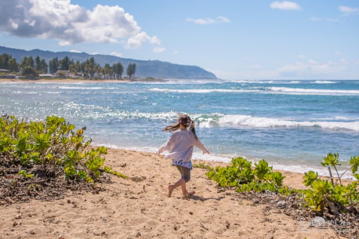 Dancing to the beach